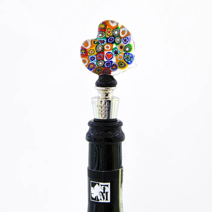 MuranoVItrum Earrings Party Glass Wine Stopper Millefiori MuranoVItrum Earrings Party Glass Wine Stopper Millefiori