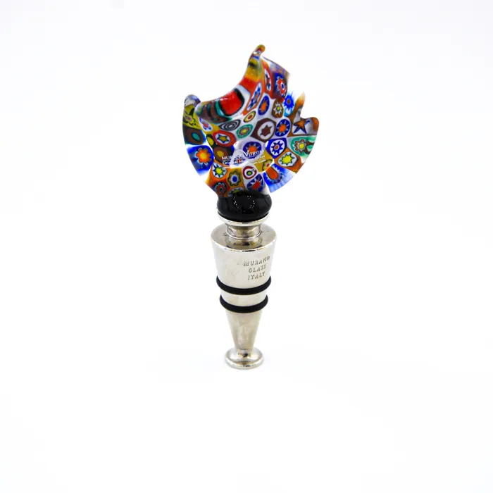MuranoVItrum Earrings Party Glass Wine Stopper Millefiori MuranoVItrum Earrings Party Glass Wine Stopper Millefiori