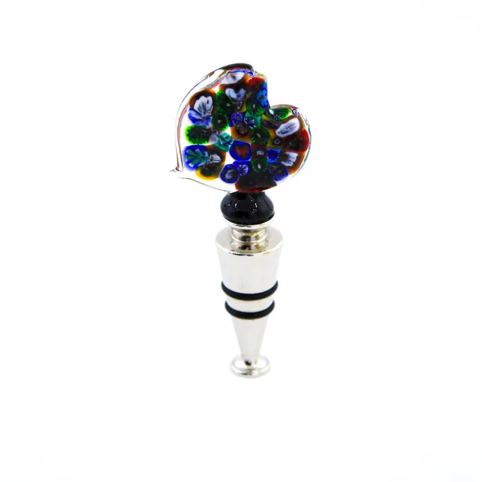 MuranoVItrum Earrings Party Glass Wine Stopper Millefiori MuranoVItrum Earrings Party Glass Wine Stopper Millefiori