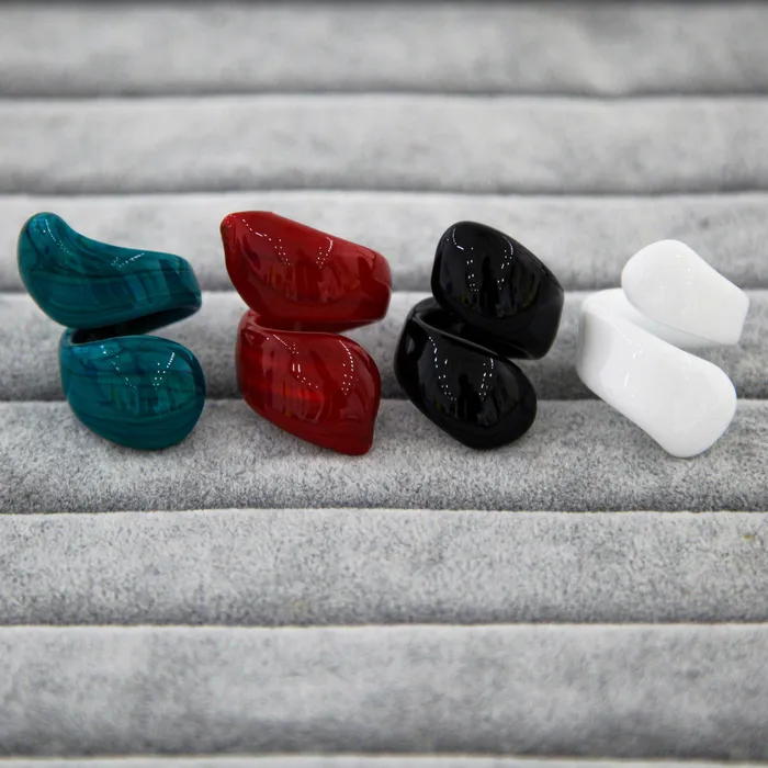 MuranoVItrum Rings Black Ring Handmade Spiral Murano Glass MuranoVItrum Rings Black Ring Handmade Spiral Murano Glass