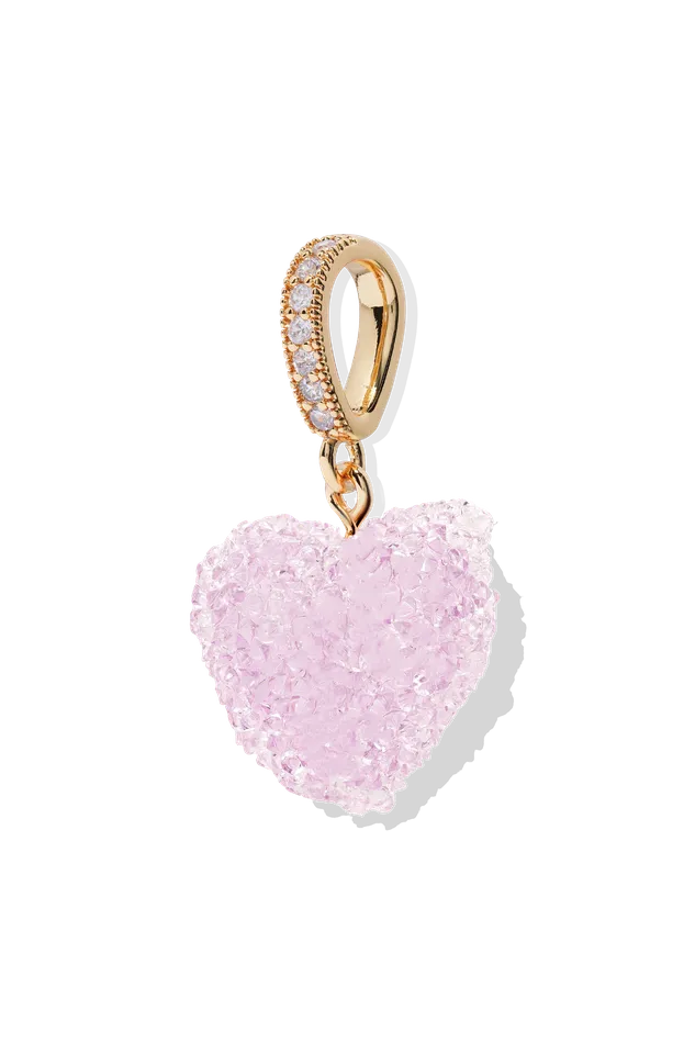 Necklaces Crystal Haze Jewelry EU Jelly Heart Pave Connector Tuttifrutti