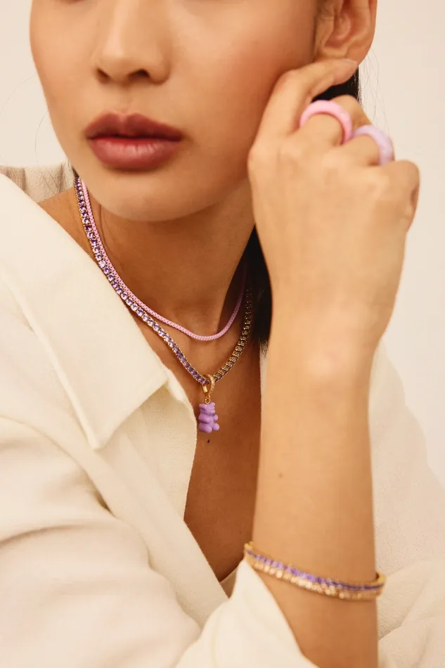 Necklaces Crystal Haze Jewelry Serena necklace Lavender