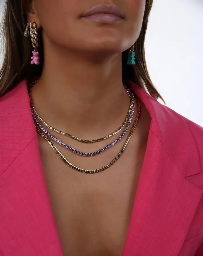 Necklaces Crystal Haze Jewelry Serena necklace Lavender