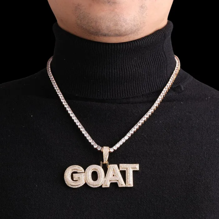 Necklaces DRIPPY Snowy Drip Iced Out Personalized Custom Name Necklace Pendant