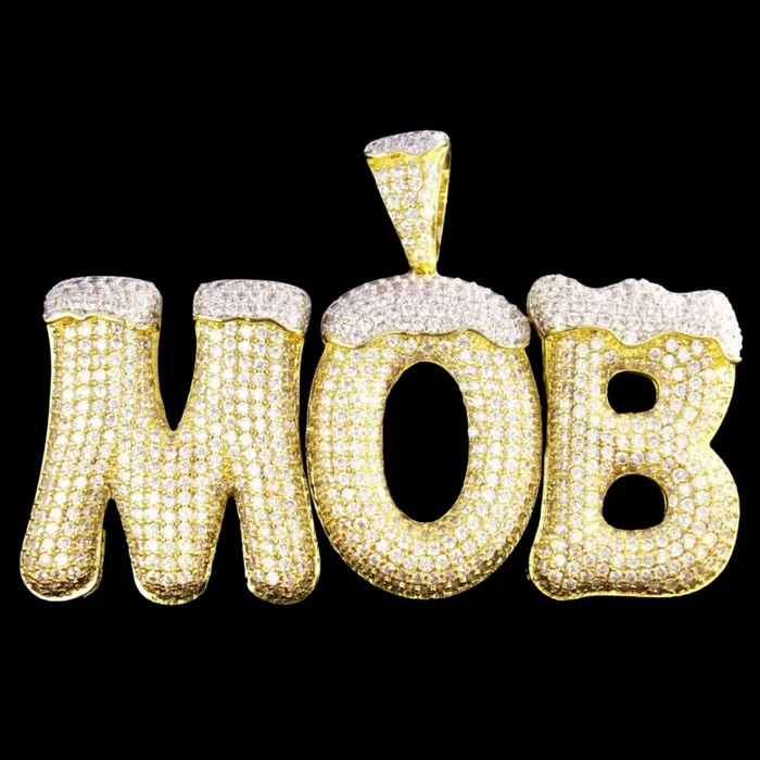 Necklaces DRIPPY Snowy Drip Iced Out Personalized Custom Name Necklace Pendant