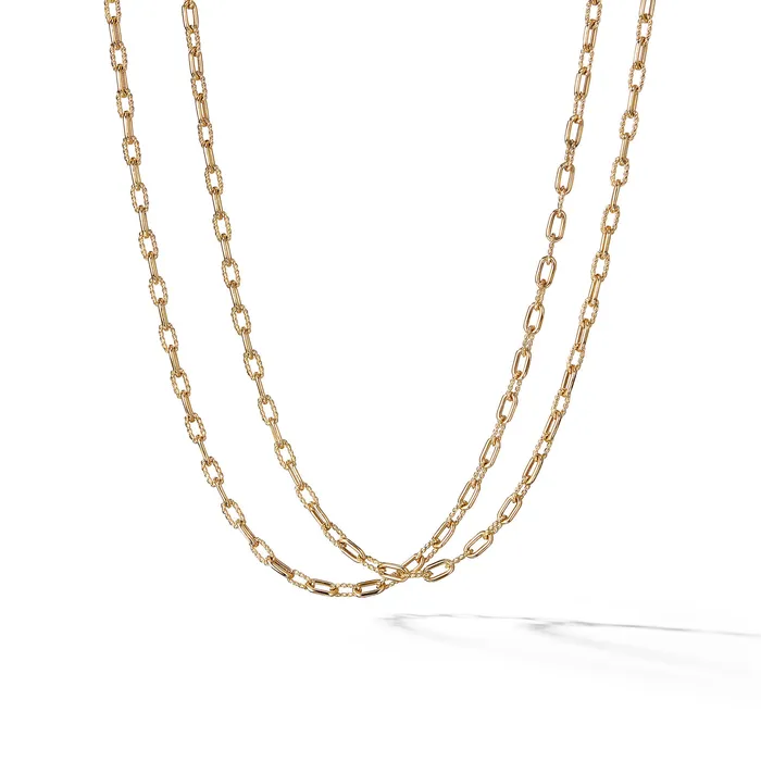 Necklaces DY Madison Chain Necklace in 18K Yellow Gold 3mm David Yurman Necklaces DY Madison Chain Necklace in 18K Yellow Gold 3mm David Yurman