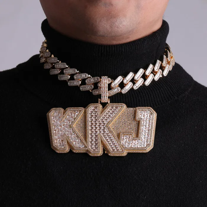 Necklaces KING King Iced Out Personalized Name Custom Necklace Pendant