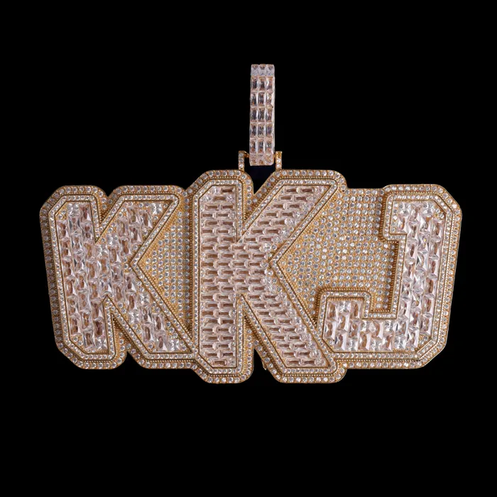 Necklaces KING King Iced Out Personalized Name Custom Necklace Pendant
