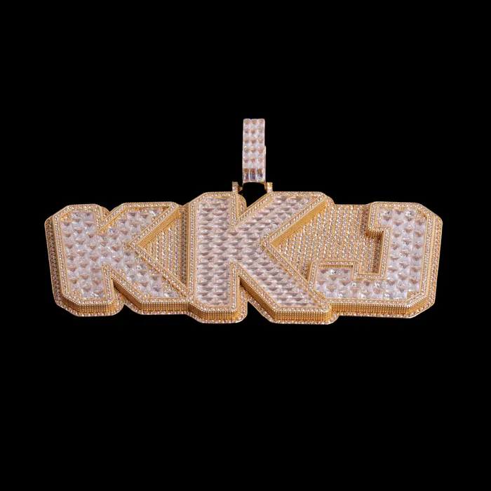Necklaces KING King Iced Out Personalized Name Custom Necklace Pendant