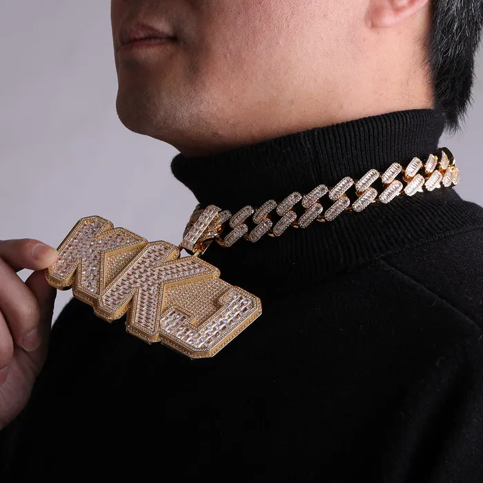 Necklaces KING King Iced Out Personalized Name Custom Necklace Pendant