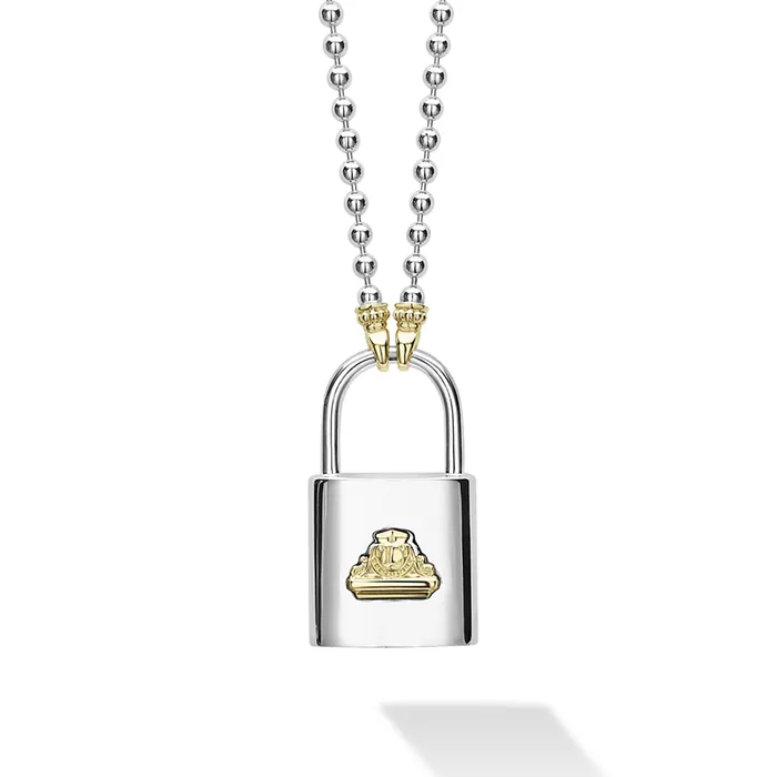 Necklaces LAGOS Beloved Large TwoTone Lock Necklace