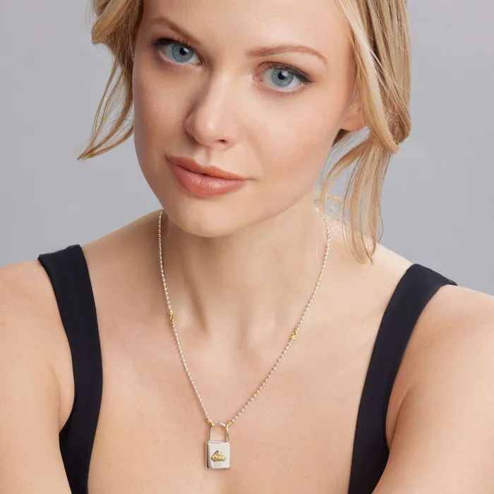 Necklaces LAGOS Beloved Large TwoTone Lock Necklace