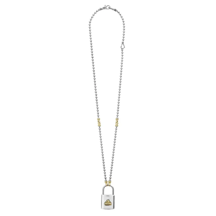 Necklaces LAGOS Beloved Large TwoTone Lock Necklace