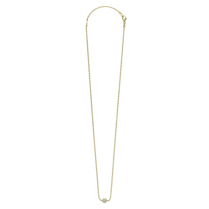 Necklaces LAGOS Covet Gold Diamond Sphere Necklace
