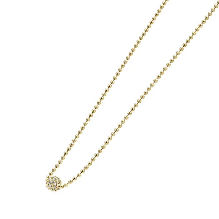 Necklaces LAGOS Covet Gold Diamond Sphere Necklace