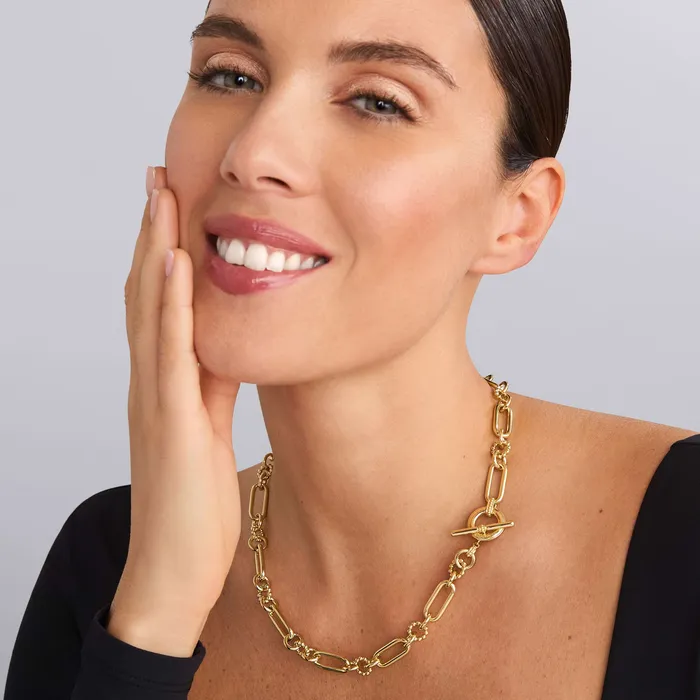 Necklaces LAGOS Signature Caviar 18K Gold Link Necklace