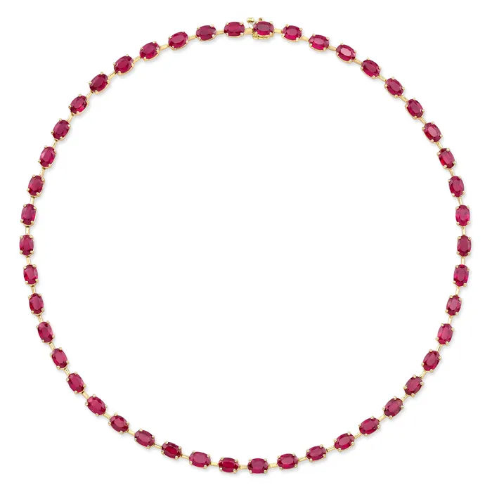 Necklaces Rahaminov Diamonds Burmese Ruby Necklace