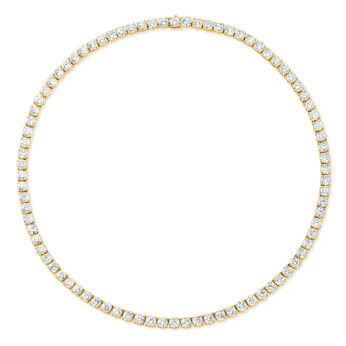 Necklaces Rahaminov Diamonds Round Brilliant Diamond Tennis Necklace