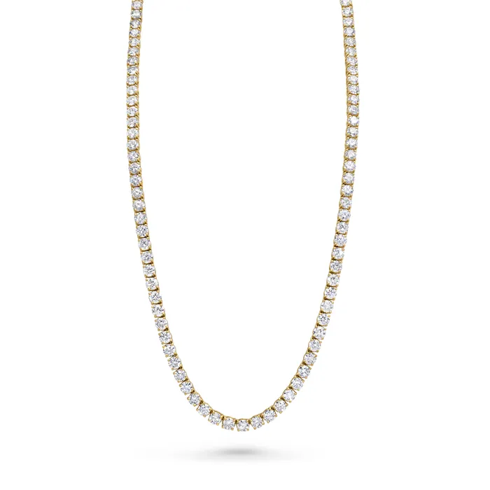 Necklaces Rahaminov Diamonds Round Brilliant Diamond Tennis Necklace