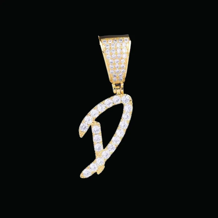 Necklaces Sharp Cursive Iced Out Personalized Custom Name Necklace Pendant SHARP