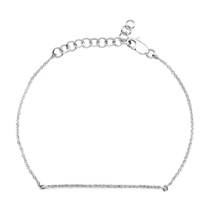 NicoleHD Jewelry Bracelets Diamond Bar Chain Bracelet