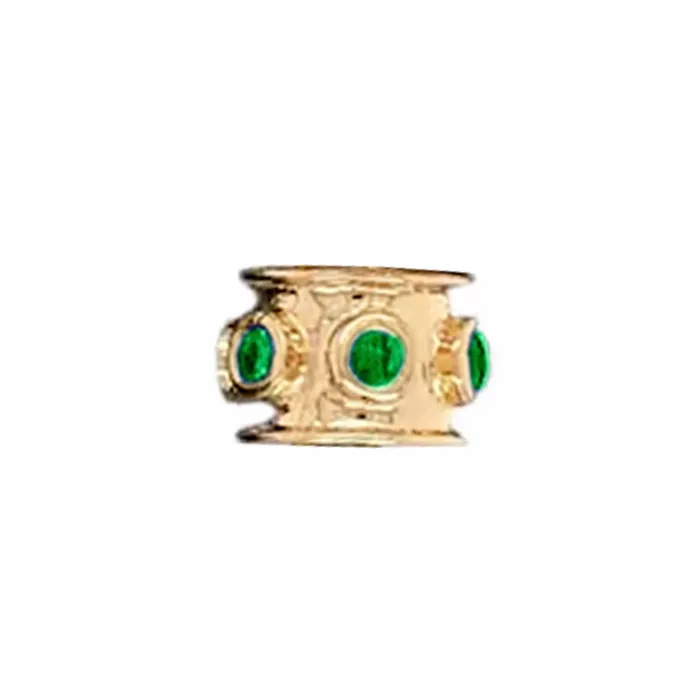 NicoleHD Jewelry Necklaces Gold And Emerald Spacer Bead