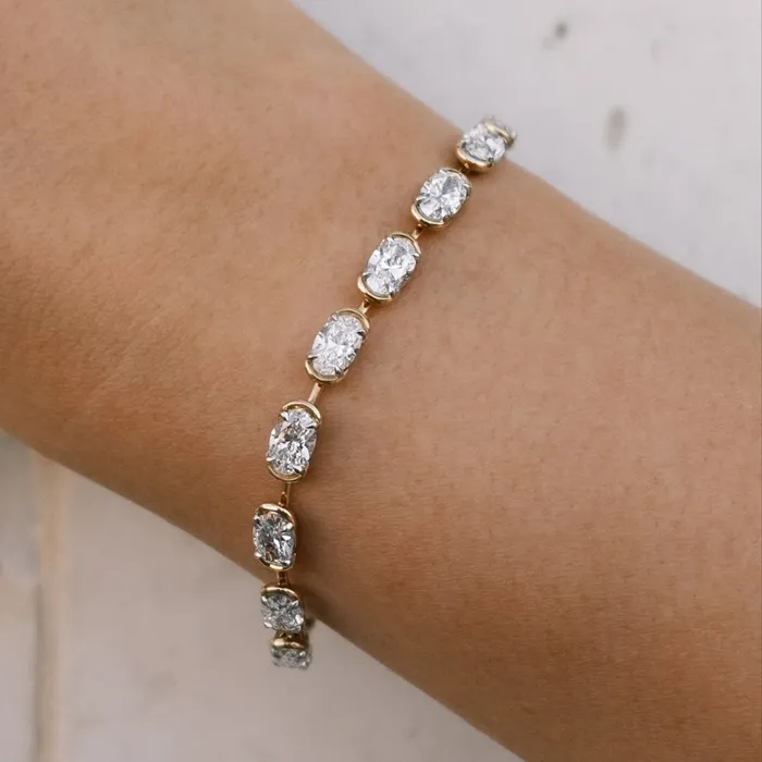 Phillips House Bracelets Oval Cut Diamond Bar Bracelet