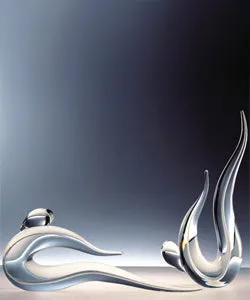 Picasso Gymnast Glass Figure Vertical Formia International Earrings