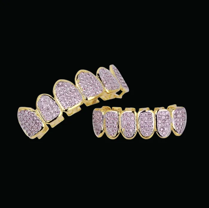 Purple Stones Iced Out Diamond Grillz COLORFUL Earrings
