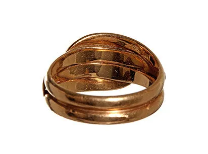 Rings Bell Bird Antiques Gold Edwardian Entwined Snake Ring