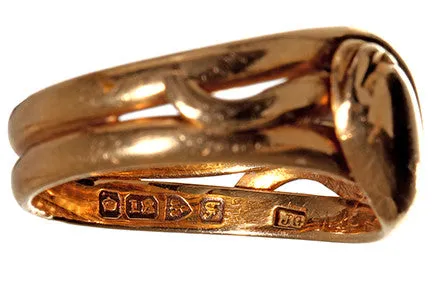 Rings Bell Bird Antiques Gold Edwardian Entwined Snake Ring