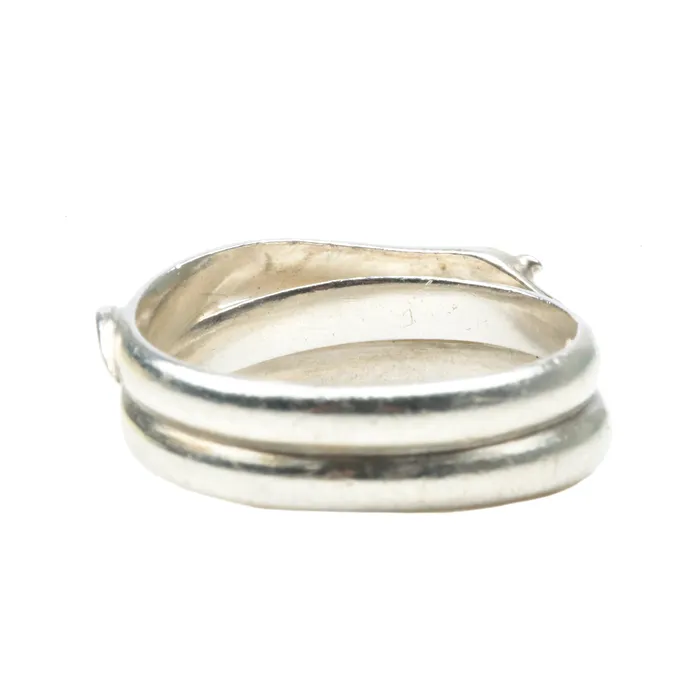 Rings Bell Bird Antiques Victorian Silver Snake Ring