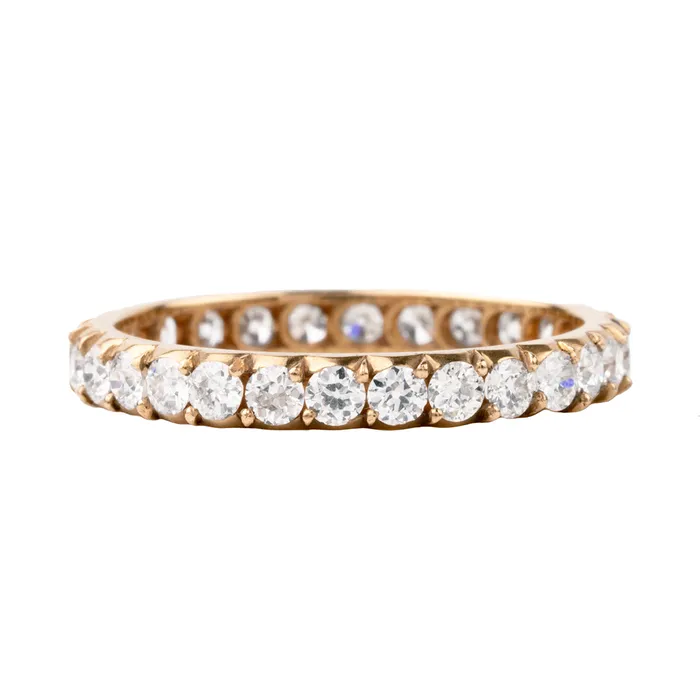Rings Bell Bird In House Bell Bird Signature Miniature Cutaway Old European Cut Diamond Eternity Band Rings Bell Bird In House Bell Bird Signature Miniature Cutaway Old European Cut Diamond Eternity Band