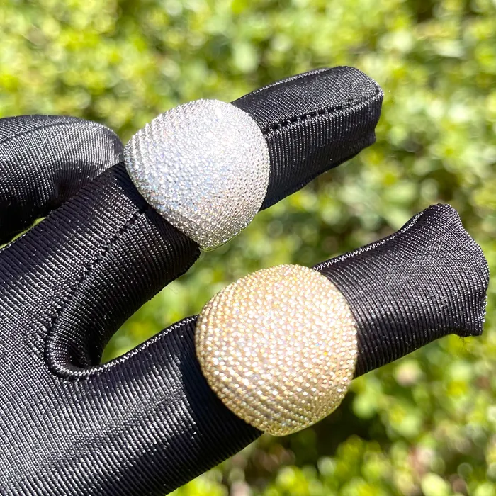 Rings Bold Round Bold Round Iced Out Diamond Ring