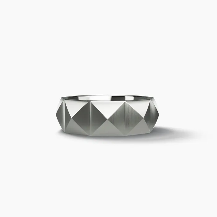 Rings David Yurman 8MM PYRAMID BAND RING SIL