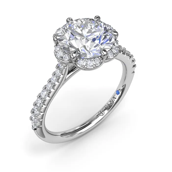 Rings FANA Blossoming Halo Diamond Engagement Ring