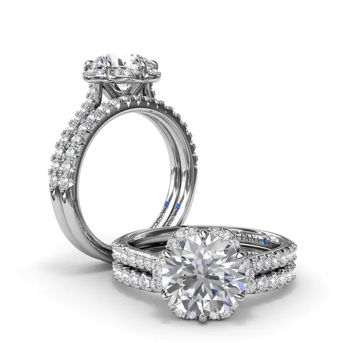 Rings FANA Blossoming Halo Diamond Engagement Ring