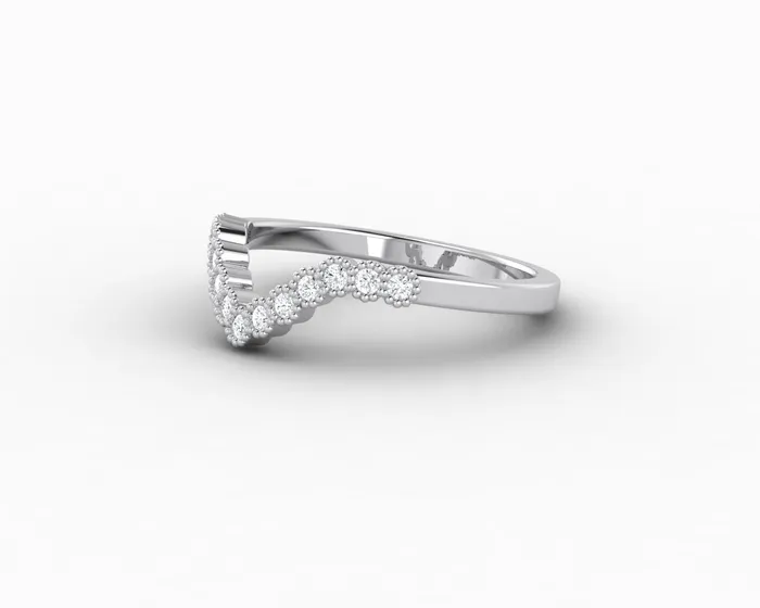 Rings Jolene 16 Ct Curved Wedding Band Sapheena Jewelry