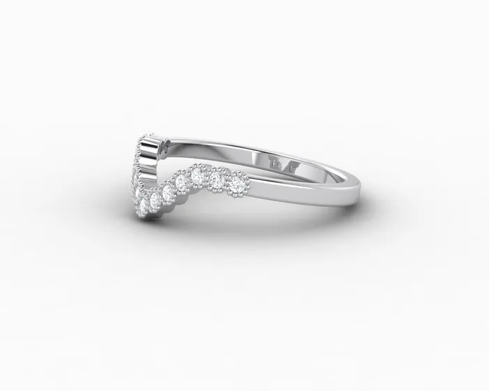 Rings Jolene 16 Ct Curved Wedding Band Sapheena Jewelry