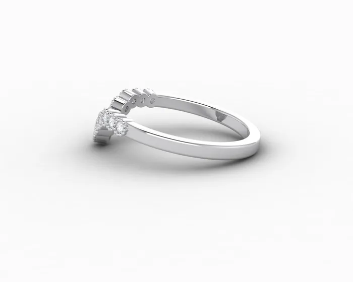 Rings Jolene 16 Ct Curved Wedding Band Sapheena Jewelry