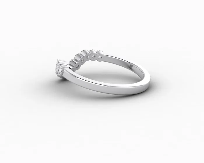 Rings Jolene 16 Ct Curved Wedding Band Sapheena Jewelry