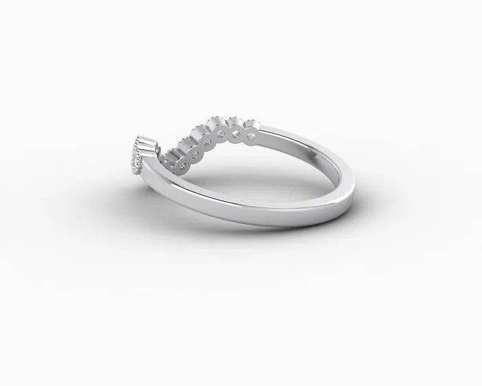 Rings Jolene 16 Ct Curved Wedding Band Sapheena Jewelry