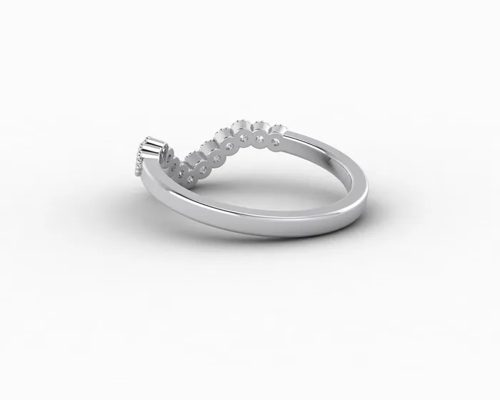 Rings Jolene 16 Ct Curved Wedding Band Sapheena Jewelry