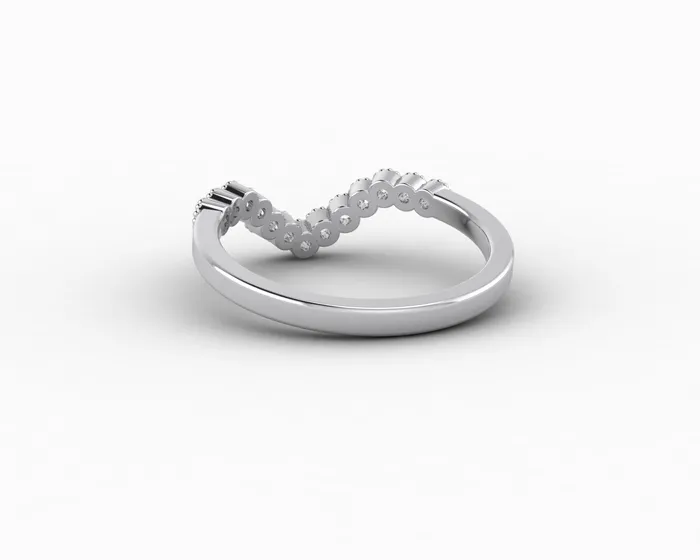 Rings Jolene 16 Ct Curved Wedding Band Sapheena Jewelry