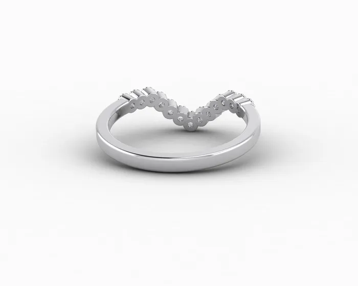 Rings Jolene 16 Ct Curved Wedding Band Sapheena Jewelry