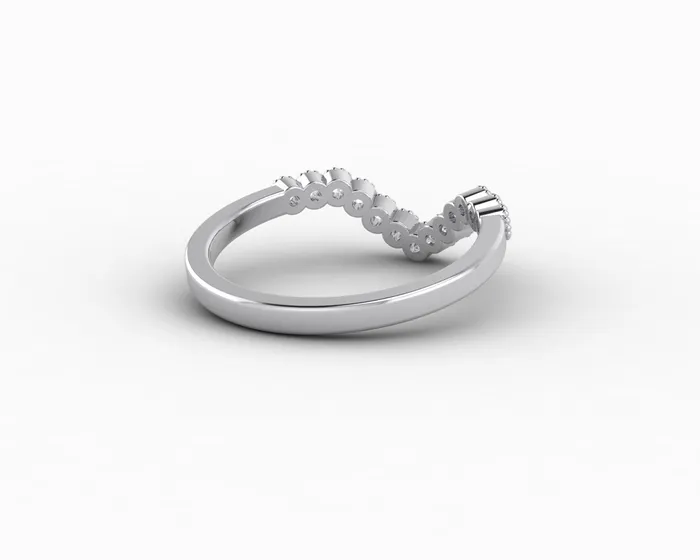 Rings Jolene 16 Ct Curved Wedding Band Sapheena Jewelry