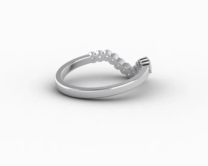 Rings Jolene 16 Ct Curved Wedding Band Sapheena Jewelry