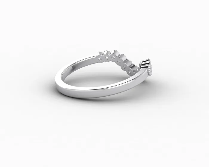 Rings Jolene 16 Ct Curved Wedding Band Sapheena Jewelry