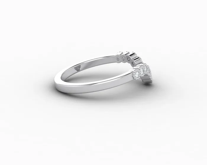 Rings Jolene 16 Ct Curved Wedding Band Sapheena Jewelry