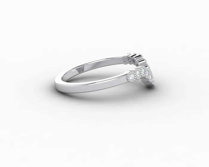Rings Jolene 16 Ct Curved Wedding Band Sapheena Jewelry